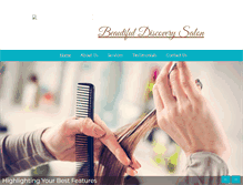 Tablet Screenshot of beautifuldiscoverysalon.com